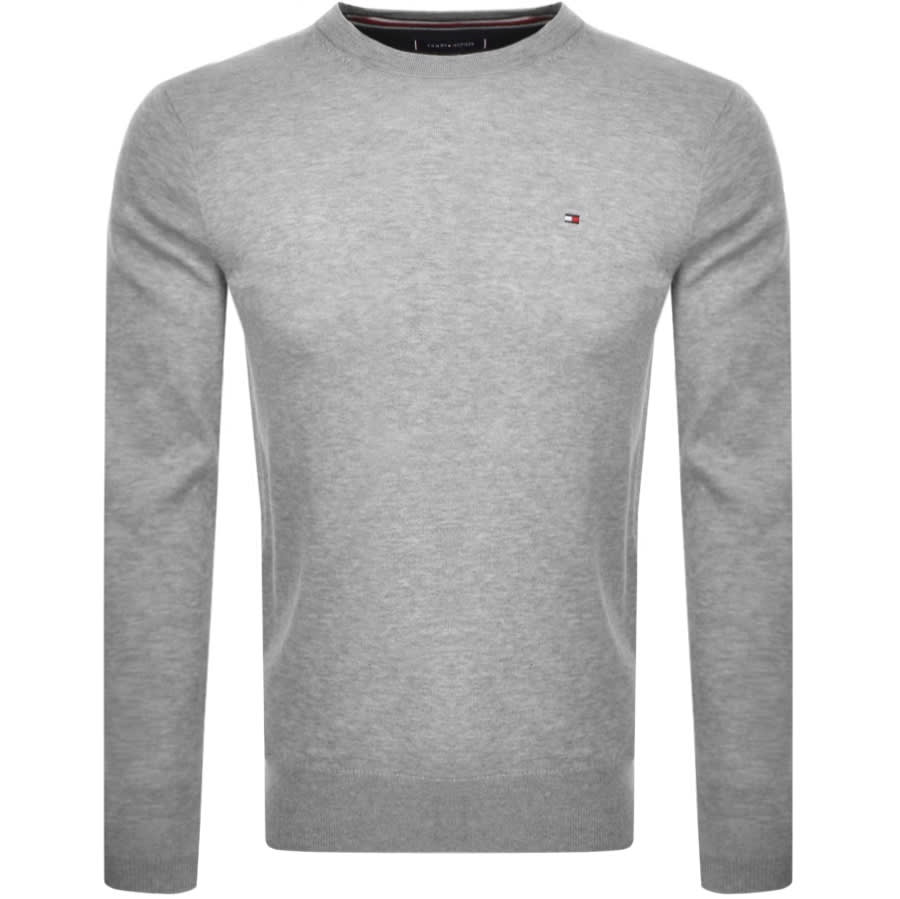 Alternative Image for ProductTommy Hilfiger Crew Neck Knit Jumper Grey1